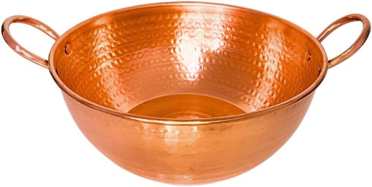 Tacho De Cobre Puro Meio Litro Com Alças de Cobre (500ml)